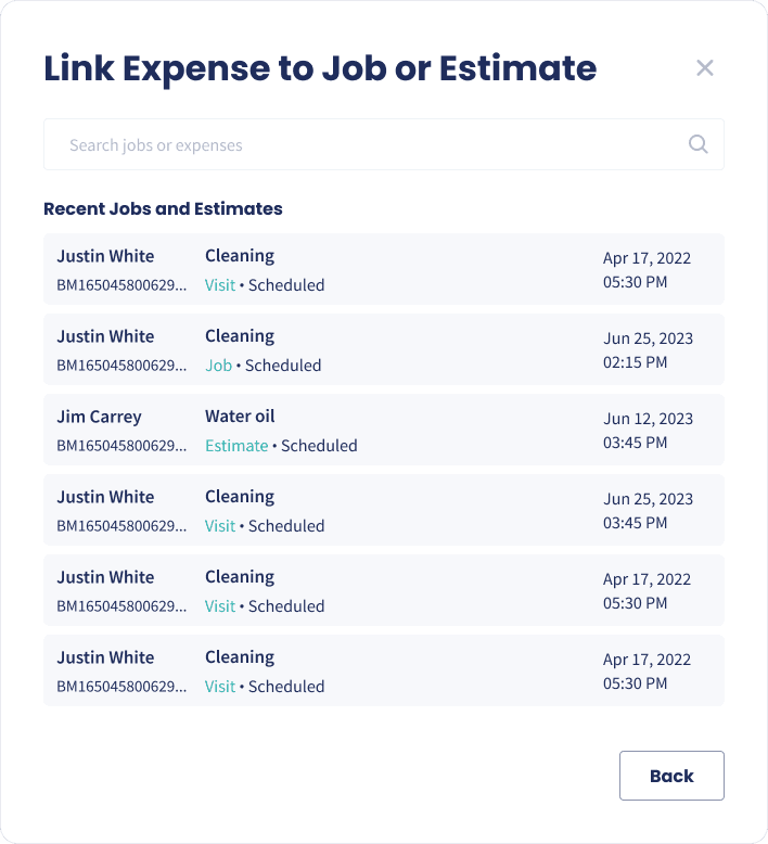 Marking an expense reimbursable and assigning it