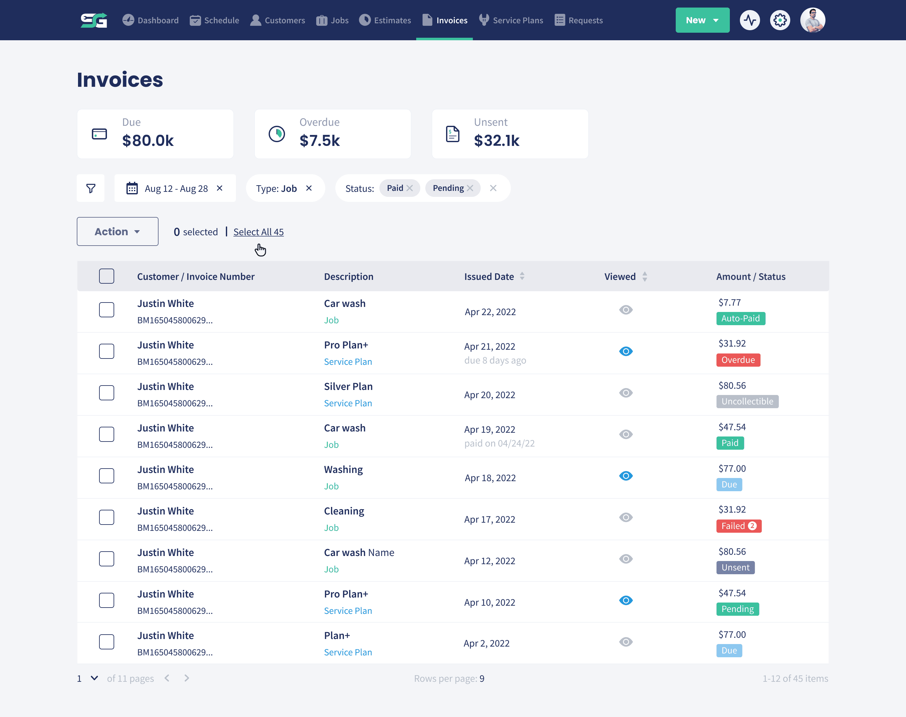Invoices and payments syncing through to QuickBooks