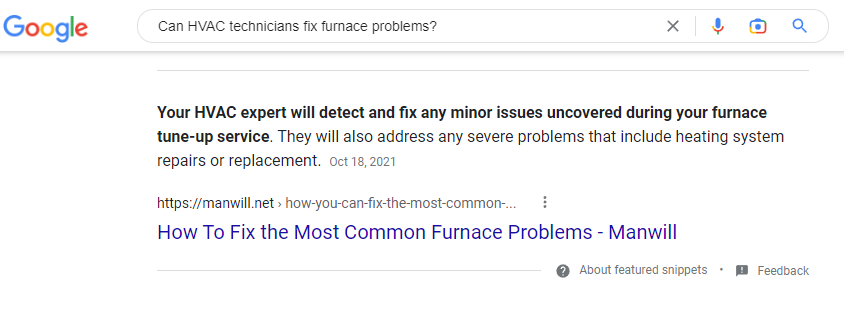 Search Engine Optimization for HVAC Companies