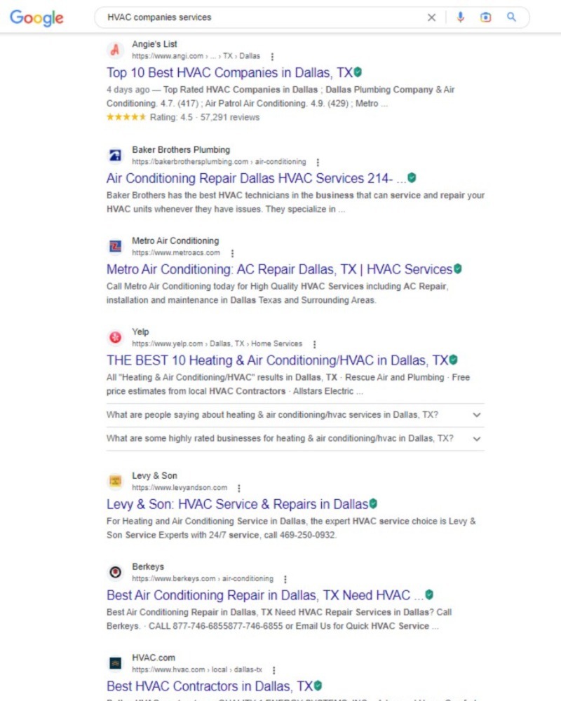 HVAC SEO