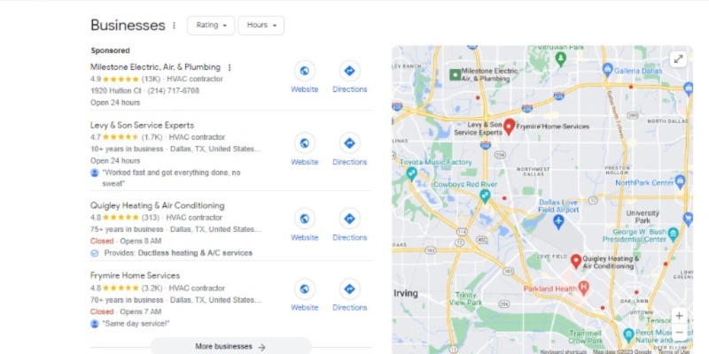 Local HVAC Company SEO