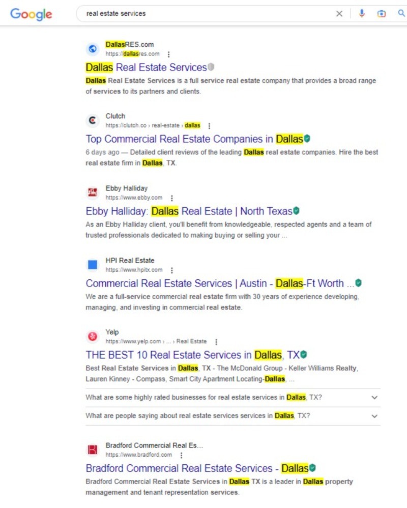 SEO Services for Real Estate Companies
