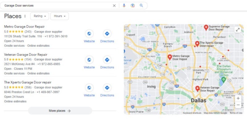 Local Garage Door Contractor SEO