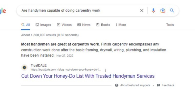 Handyman Services SEO