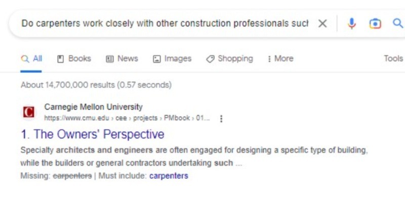 Carpentry Company SEO