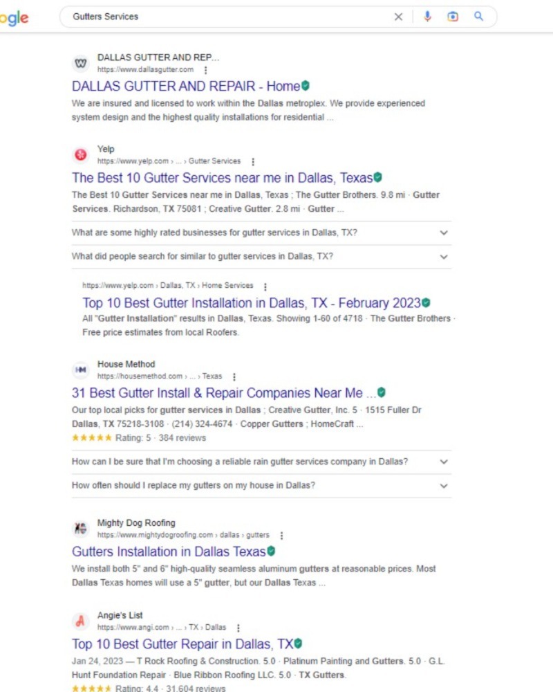 Gutters SEO