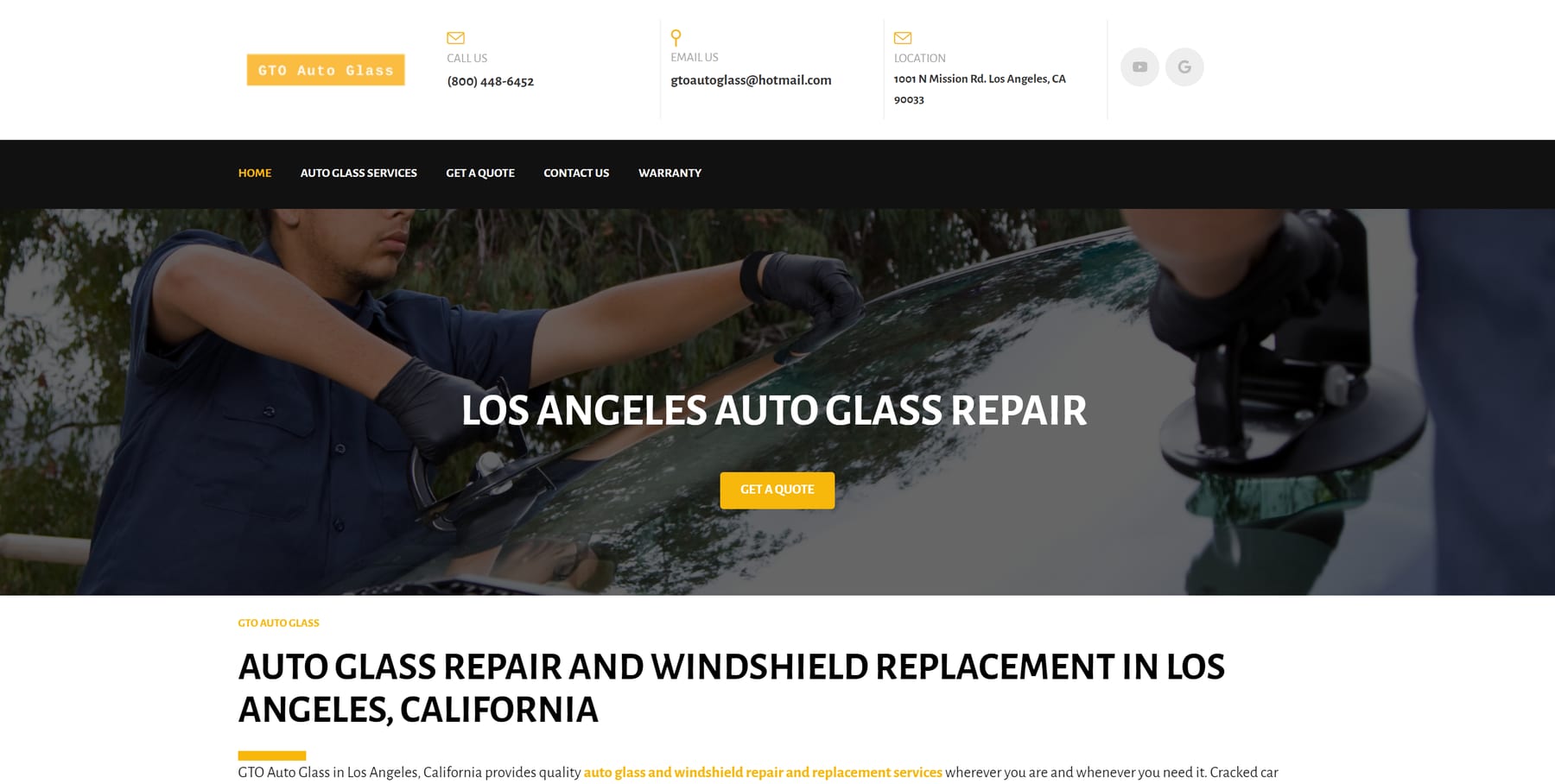Websites for Auto Glass Installers