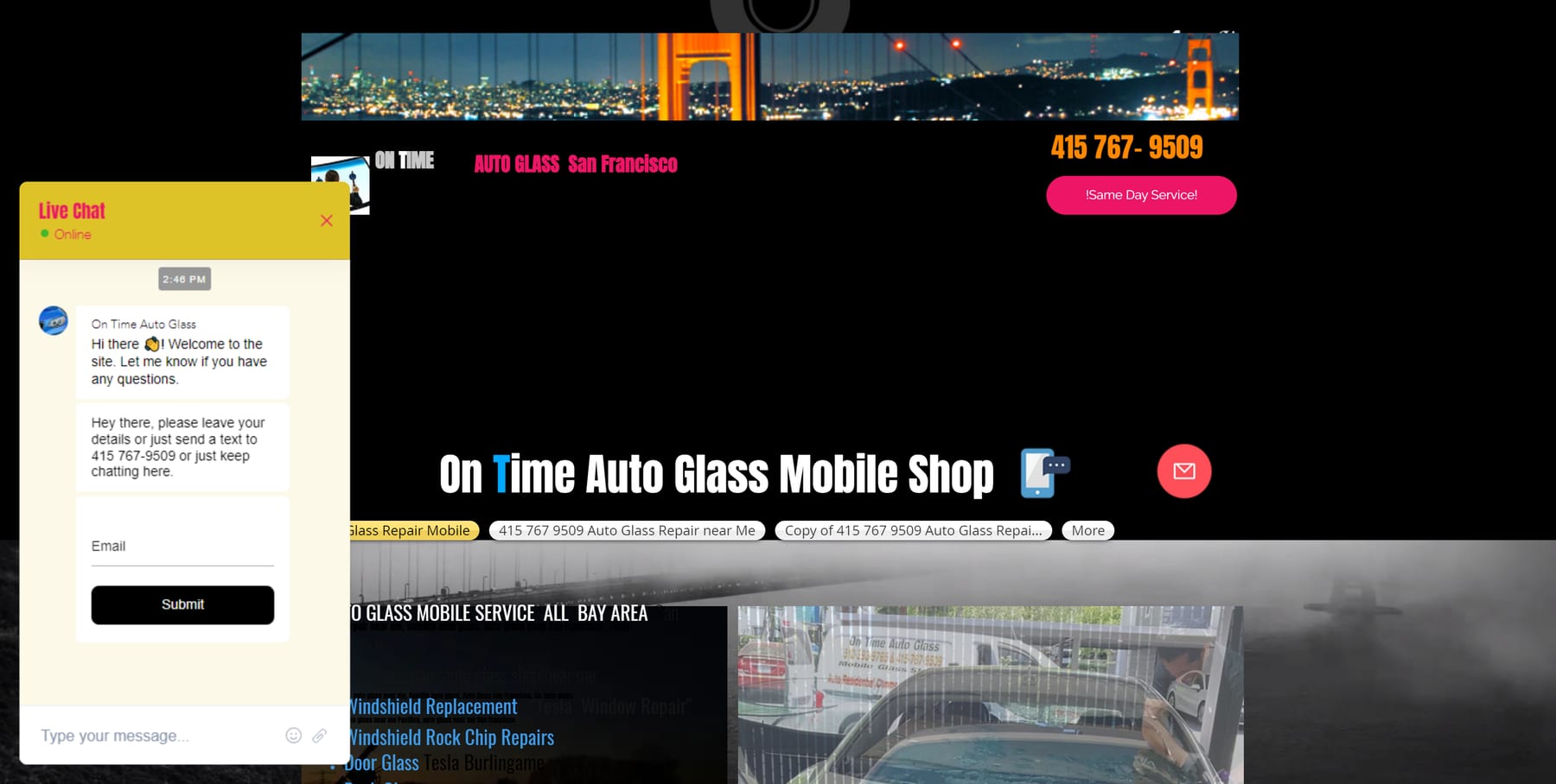 website example