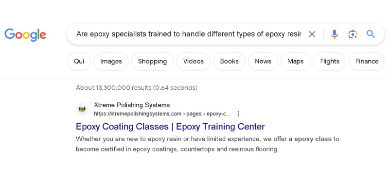 Epoxy Services SEO