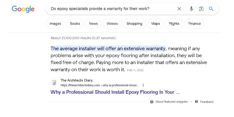 Epoxy Company SEO
