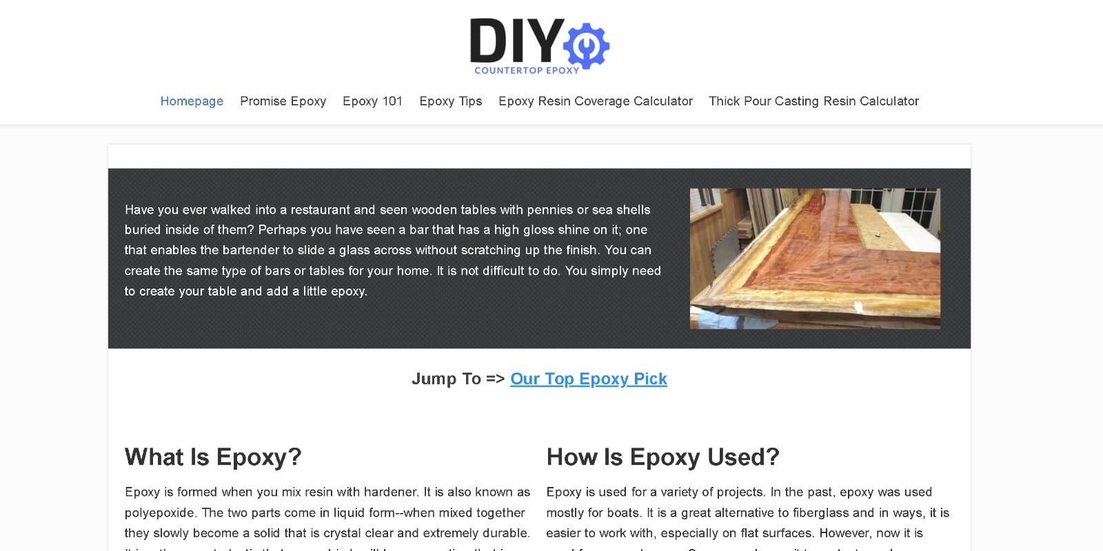 website example